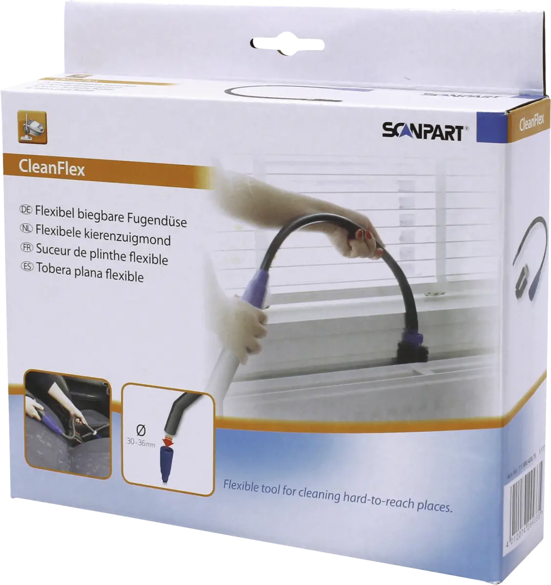 1190040070 CleanFlex flexibele kierenzuigmond Ø30-36mm
