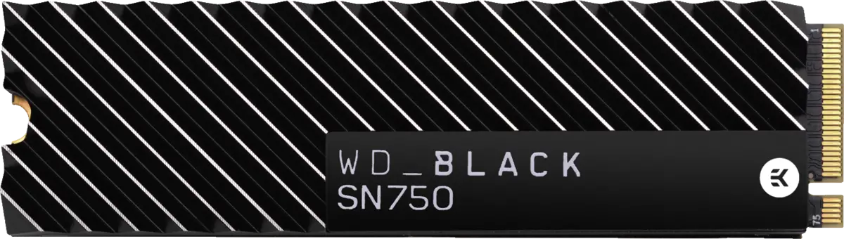WD BLACK SN750 NVMe SSD 500GB with HEATSINK