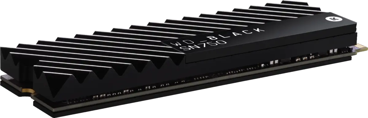 WD BLACK SN750 NVMe SSD 500GB with HEATSINK