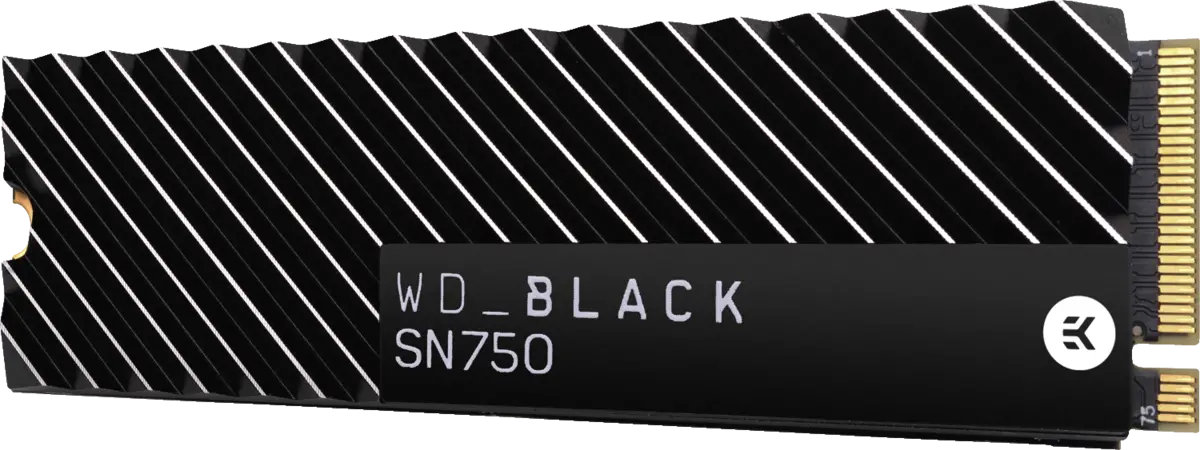 WD BLACK SN750 NVMe SSD 500GB with HEATSINK