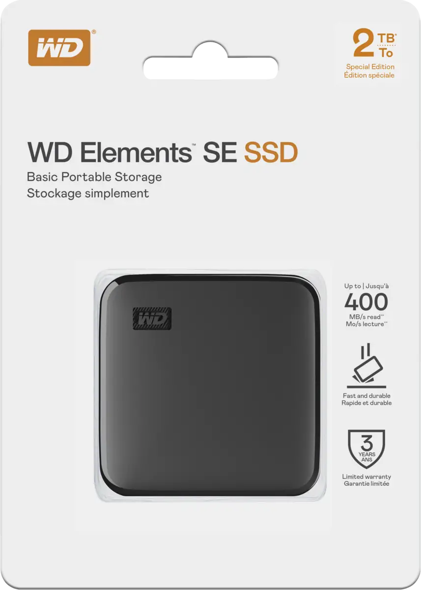 WD Elements SE 2TB Portable SSD