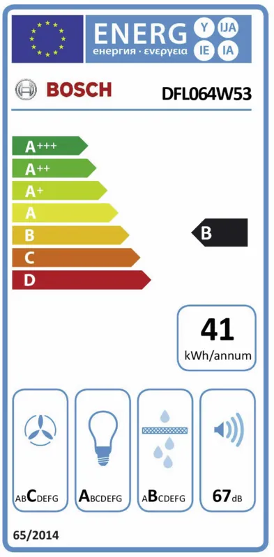 Bosch DFL064W53 energielabel