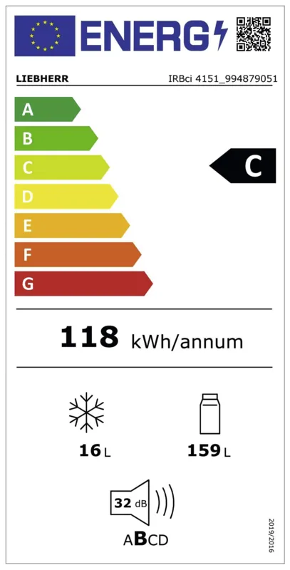 Liebherr IRBci 4151-22 energielabel