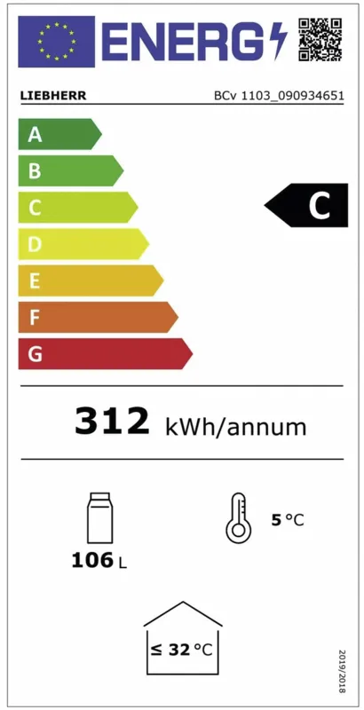 Liebherr BCv 1103-22/744 energielabel