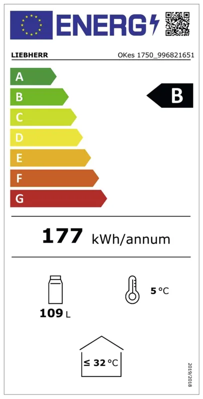 Liebherr OKes 1750-26 Outdoor energielabel