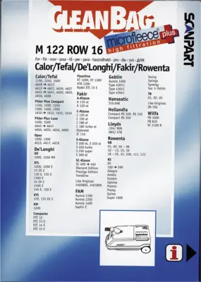2682209122 Stofzak Rowenta RB01-33 ZR765