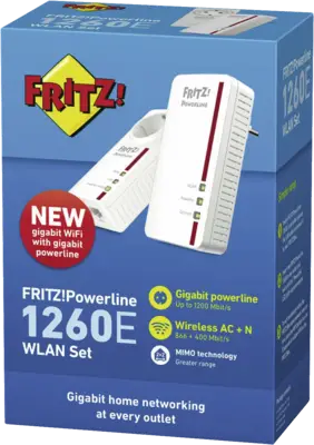 FRITZ!Powerline 1260E WLAN Set Ed.Int.