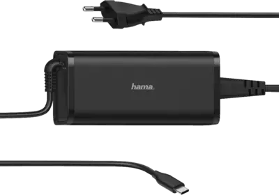 Hama 200007 USB-C-notebook-netadapter, Power Delivery (PD), 5-20V