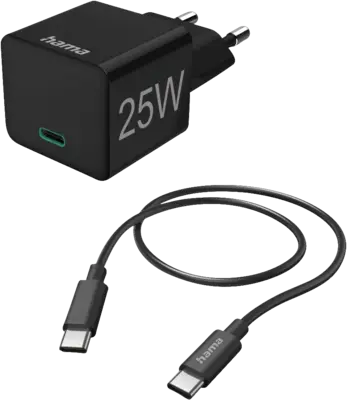 Hama Mini-charger set USB-C 25 Watt PD