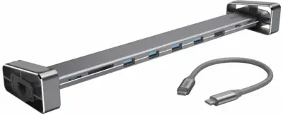 Hama 200103 USB-C-Docking-Station, 9 Ports