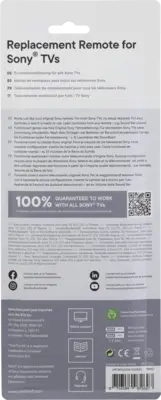URC4912 - Vervangende afstandsbed. - Sony