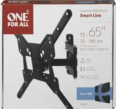 WM2451 55 TV muurbeugel Smart TURN 180