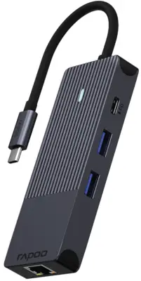 Rapoo 8-in-1 USB-C Multiport Adapter