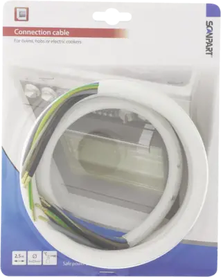 Herdanschlussleitung 5x2,5 qmm 2,5 m