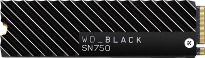 WD BLACK SN750 NVMe SSD 500GB with HEATSINK